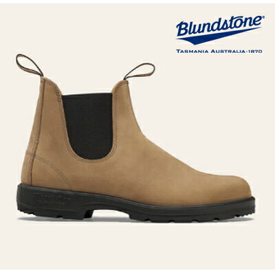 本格サイドゴア ブーツ ブランドストーン Blundstone side gore boots 素材：ヌバックレザー（天然皮革） ソール：TPU カラー：ディジョン/DIJON サイドゴアブーツの元祖として世界中で 愛されるBlundstone（ブランドストーン）の 変わらないCLASSICSシリーズ！ ライニングにもレザーを採用することで 堅牢性が増すとともに、滑らかな肌触りと 足入れ感で使用者の足馴染みを実現！ ブーツのかかと部だけでなく、インソールにも 衝撃吸収材のXRD® を搭載することで 歩行時の衝撃をさらに吸収し、履き心地UP！ オーストラリア南東部、大自然豊かな タスマニア島で生まれたサイドゴアブーツの元祖！ 耐久性、機能性、そして高いオリジナル性を 兼ね備えたブーツはアウトドアシーンや タウンユースなど様々なシチュエーションで 活躍してくれること間違いなし！ ※サイズは基本UK規格になっておりますので 日本サイズ換算時に若干前後が生じます。 ヒモなしデザインが主となりますので 実寸サイズもしくは若干大きめで 中敷（インソール）にて調整頂くのがお勧めです！ ＜＜インソールの別売りはこちら・・・＞＞ メーカー希望小売価格はメーカーサイトに基づいて掲載しています新規取り扱い！ブランドストーン/Blundstone♪ オーストラリア南東部、大自然豊かな タスマニア島で生まれたサイドゴアブーツの元祖！ 耐久性、機能性、そして高いオリジナル性を兼ね備えたブーツは アウトドアシーンやタウンユースなど 　　　　　　色々なシチュエーションで活躍してくれます♪♪ ※サイズは基本UK規格になっておりますので日本サイズ換算時に 若干前後が生じます。ヒモなしデザインが主となりますので実寸サイズもしくは 若干大きめで中敷（インソール）にて調整頂くのがお勧めです！ ※サイズは基本UK規格になっておりますので日本サイズ換算時に 若干前後が生じます。ヒモなしデザインが主となりますので実寸サイズもしくは 若干大きめで中敷（インソール）にて調整頂くのがお勧めです！