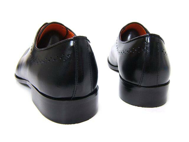 スマートなロングノーズが美しいビジネスシューズ♪アントニオ ドュカッティ/ANTONIO DUCATI紳士靴 DC1174 ブラック メダリオン スクエアトゥ 送料無料