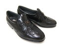スタンダードに忠実な大人の紳士靴！ロンリコ/RONRICO 紳士靴 RO-234 ブラック スリップオン Uチップトゥ シャーリング 送料無料