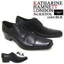 KATHARINE HAMNETT LONDON キャサリン ハムネット ロンドン待望の新シリーズが遂に登場！スタイリッシュな紳士靴KH3936 外羽根 ストレートチップ ビジネス スーツ 送料無料 1