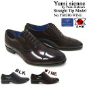 フォーマルライクな定番デザイン!ユミジェンヌ/Yumi Sienne YS-8380 ワイン 紳士靴 ストレートチップ 内羽根 ビジネス フォーマル パーティー 天然皮革(4)