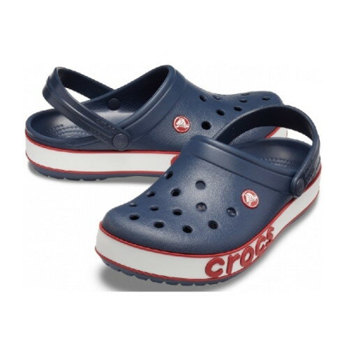 バンドにCROCSロゴをあしらったクロックス クロックバンドボールドロゴクロッグCROCS CROCBAND Logo Clog 206021-4CC