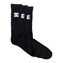 3足セットでお買得パックの人気のDCソックス♪DC SHOE CREW 3P SOCKS クルーソックス(3足組) EDYAA03149-KVJ0