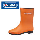 キッズ&ジュニア向けのシンプルレイン靴!アウトドア プロダクツ/OUTDOOR PRODUCTS レインシューズ ODP-R401 オレンジ KG33551(4)