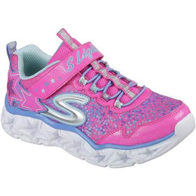 ライトアップ機能付きの楽しいスケッチャーズSKECHERS/スケッチャ−ズ ガールズ GALAXY LIGHTS 10920L-NPMT