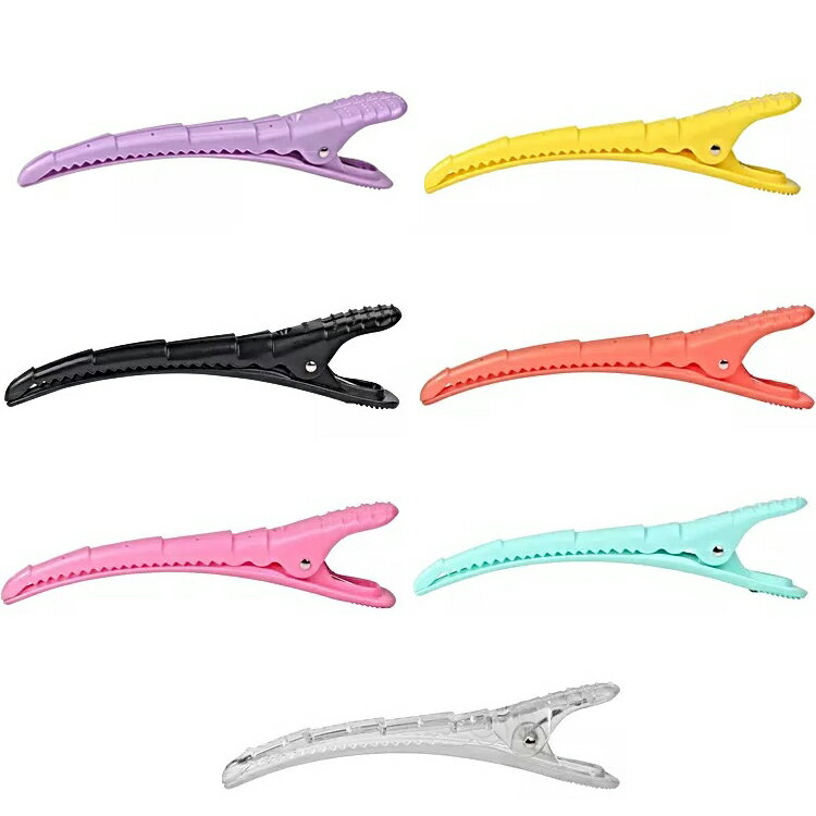 【期間限定20%OFF】FEEL ジャグリップ 2個入り ヘアクリップ くちばしクリップ JagLip サロン用 コテ ピンク クリア ライトパープル リビング...