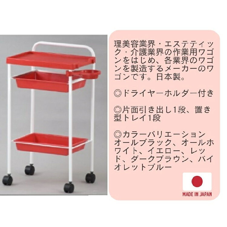 TS-266 セット台 バイオレットブルー オールホワイト オールブラック レッドイエロー ダークブラウン 色選択あり メーカー直送キャンセル不可 業務用 ワゴン [3]