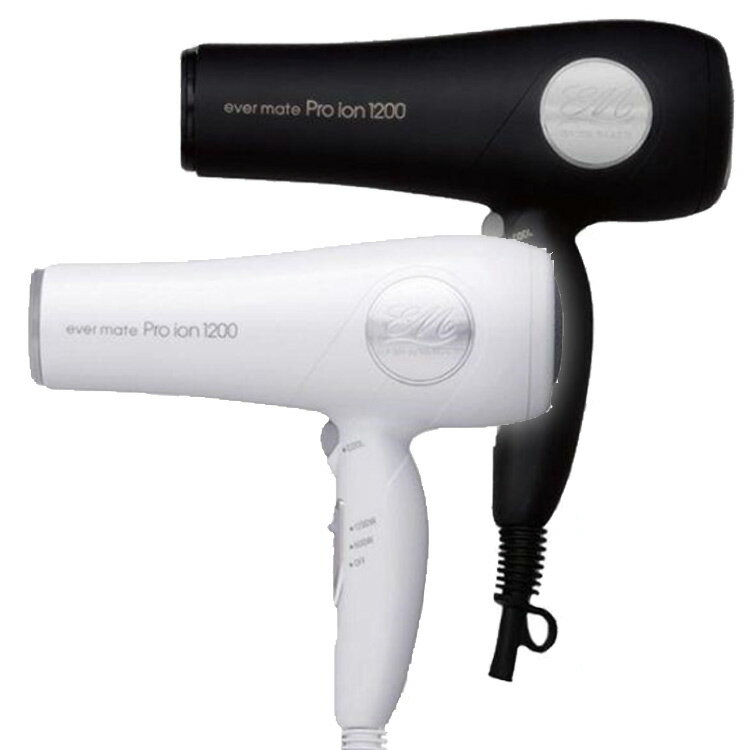 エバーメイト プロイオンドライヤー 1200 竹炭パワー 遠赤外線効果 マイナスイオン イオナイザー TS-6000 後継機種 サロン プロ仕様 プロ用 大風量 ダブル遠赤外線