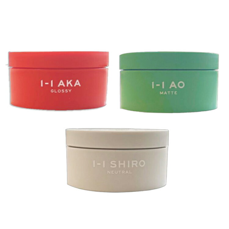 いちのいち (1-1) スタイリングWAX 100g ヘアワックス あか あお しろ 赤 青 白 ヘアスタイリング マッ..