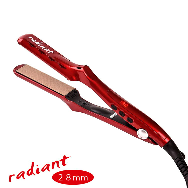 ラディアント ヘアアイロン ラディアント radiant シルクプロアイロン 28mm レッド レッド ラディアント B NEXT 送料無料 業務用 ストレート くせ毛 ストレートアイロンヘアアイロン シルクプレート ストレートアイロン プロ用美容室 美容院専門店 プチギフト用 ちょっとしたプレゼント用にも コスメ