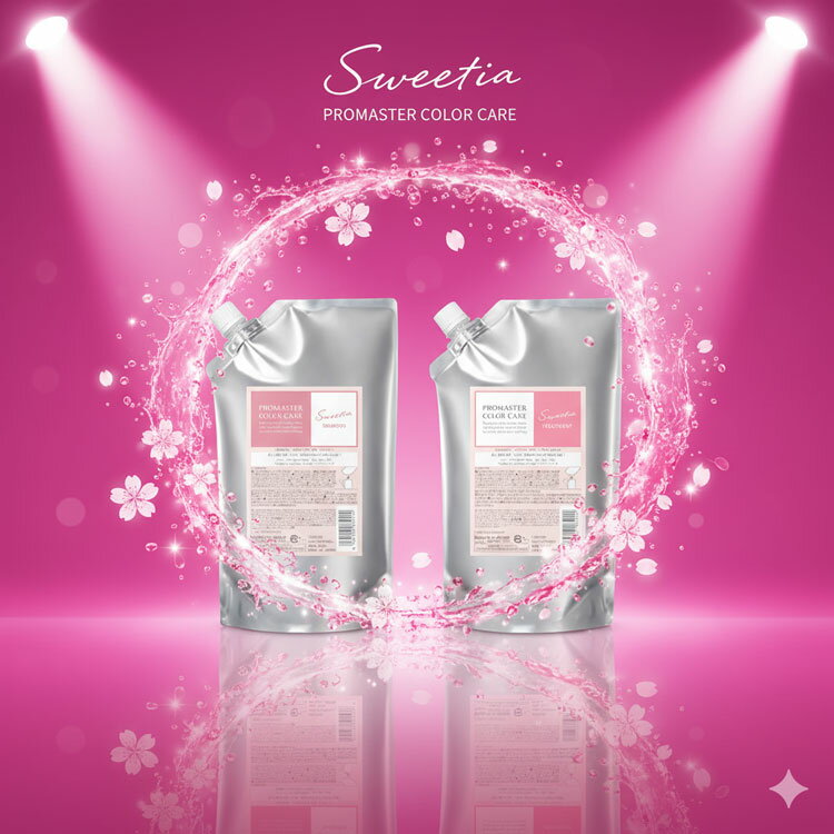 ホーユー プロマスター カラーケア シャンプー 1000ml トリートメント 1000mlセット詰め替え スウィー..