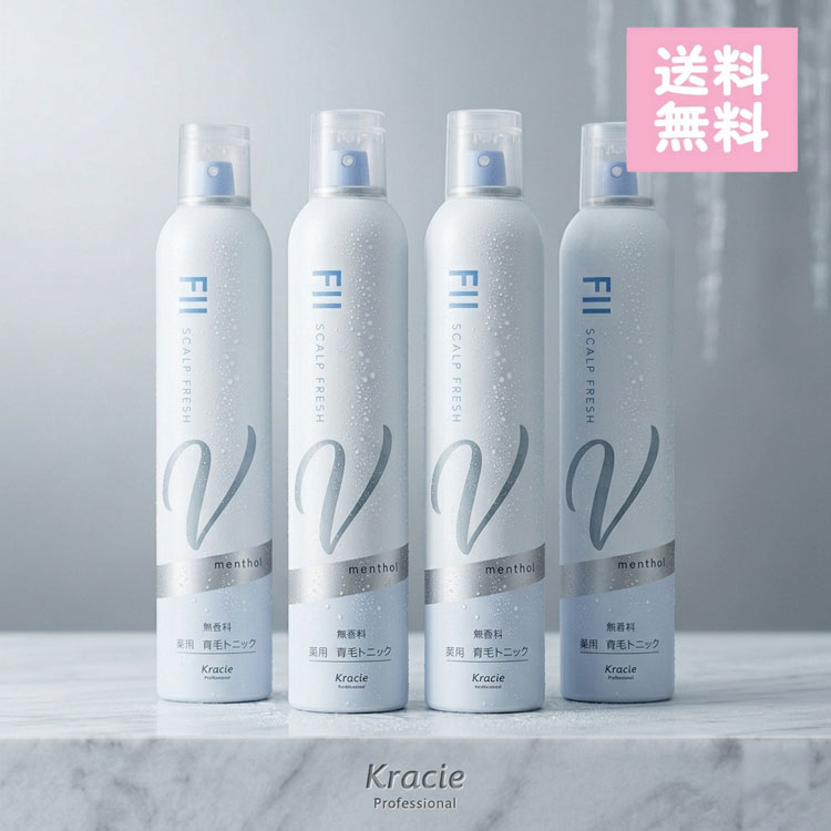 乐天商城 - クラシエ 薬用ケイカンロII スカルプフレッシュ300g×4本 発毛 育毛促進 抜け毛防止 発毛 養毛 Wメントール配合 無香料