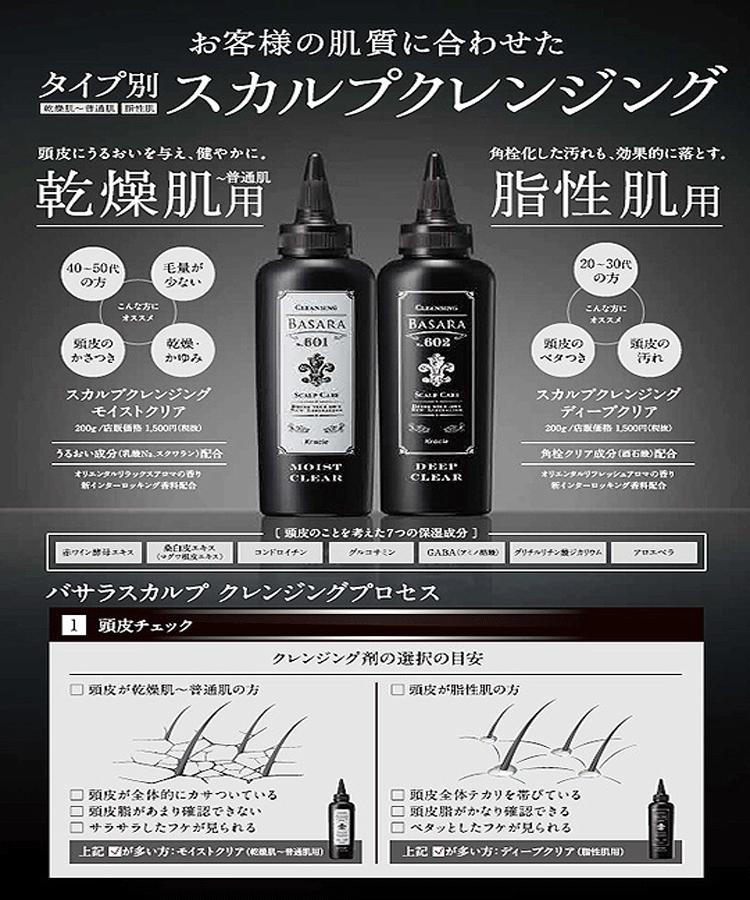 クラシエ バサラ スカルプクレンジング ディープクリア 602 200g クラシエ BASARA mens evidence プロ用美容室専門店 プレゼント用 プチギフト用 贈り物 ギフト用 誕生日 takeiteazy-10136713 コスメジャングル サンプル画像2