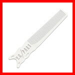 ナチュラルホワイト PARK ショートヘアデザインコーム -209 片細鬼荒 荒刈り 刈上げ用 ワイエスパーク ..