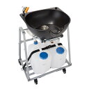 【送料無料】折りたたみシャンプー台ST 付属品、付属収納キャリーバック付き【プロ用美容室・美容院専門店_福祉_介護_入浴用品_入浴_シャワー_出張_コンパクト】