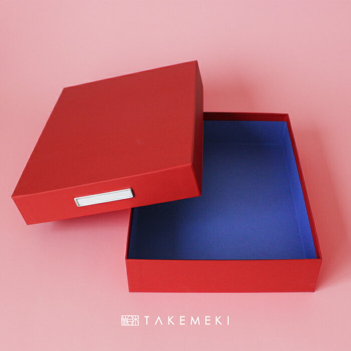 送料無料 【TAKEMEKI】DESK BOX レッド / ロイヤルブルー A4 クリアファイルが入る サイズ お道具箱 おどうぐばこ デスクボックス 収納 紙製 貼箱 幼稚園 小学校 プレゼント ギフト 祝い 大人 …