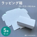 【TAKEMEKI】ラッピング箱 20×9.9×H6.4cm ( 5枚セット ) グレー 紙箱 ギフトボックス 贈答用 贈答品 白無地 シンプル ナチュラル 小...