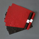 【TAKEMEKI】漆 ラッピング 紙 鎌倉( 焦げ茶 赤 ) A3 サイズ (420mm×297mm) 3枚入り おしゃれ 包み紙 ラッピングペーパー 上品 ...
