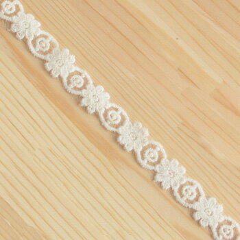 ナチュラルライフカラーレース フラワー＆サークル 343203