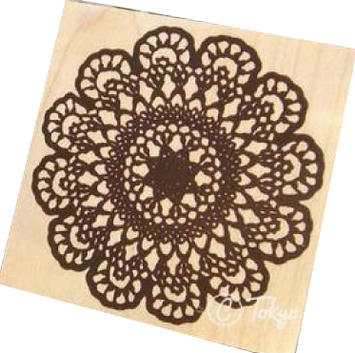 大きな大きなアンティークドイリースタンプ