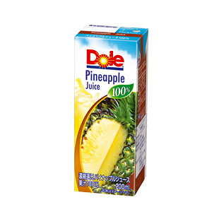 送料無料　Doleドール100％パイナップル　200ml　1ケース　18本入