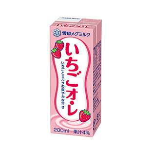 送料無料/いちごオ・レ　200ml　48本セット