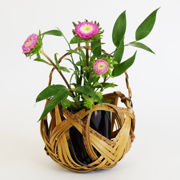 四海波花入【花かご|花器|花瓶】