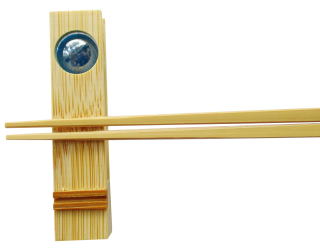 竹の箸置き 『ビー玉（5色組）』　長さ：6cm　竹細工 3