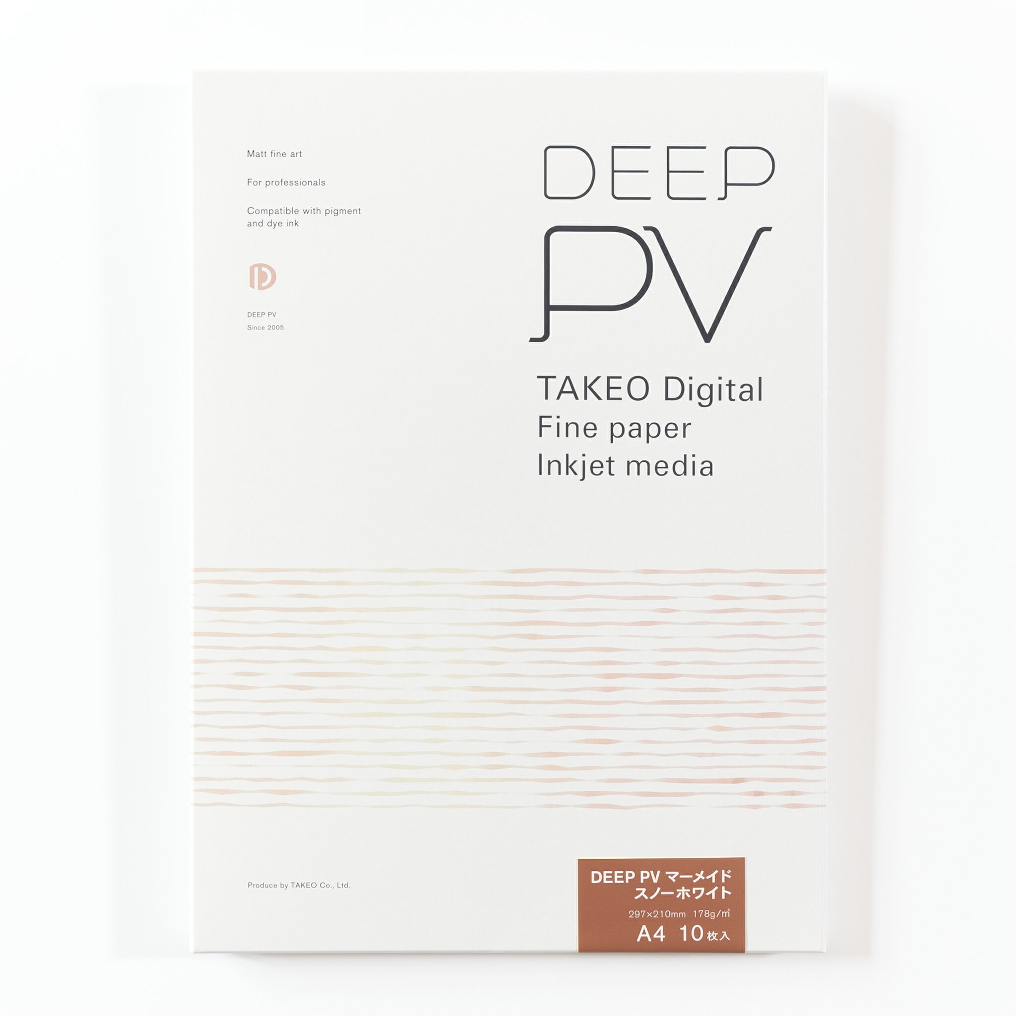 竹尾 DEEP PV A4 マーメイド スノーホワイト インクジェット用紙 297×210mm 10枚入 178.0g/&#13217; | ..