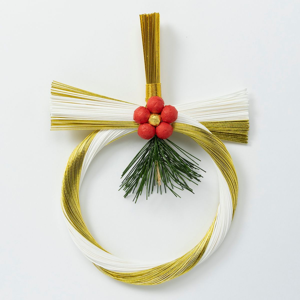 竹尾 梅飾り金白水引リース 1本 160×240mm 紙箱入り 国産 日本製 迎春 正月飾り しめ縄 | TAKEO PAPER PRODUCTS |(3)