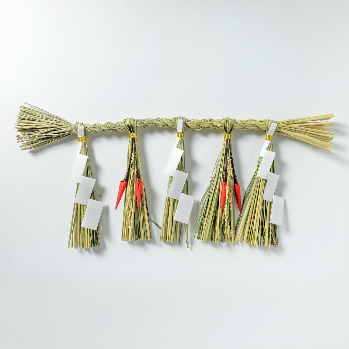 竹尾 唐辛子横型お飾り 1本 540×240mm 紙箱入り 国産 日本製 迎春 正月飾り しめ縄 | TAKEO PAPER PROD..