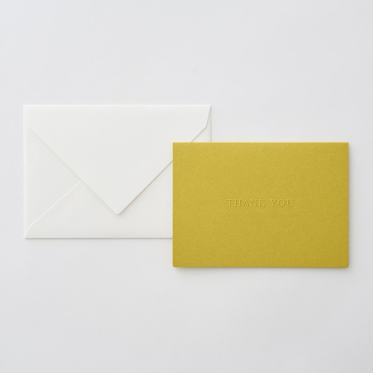 竹尾 Dressco グリーティングカード Thank you ピスタチオ カード1枚 100×140mm 封筒1枚 106×150mm | TAKEO PAP...