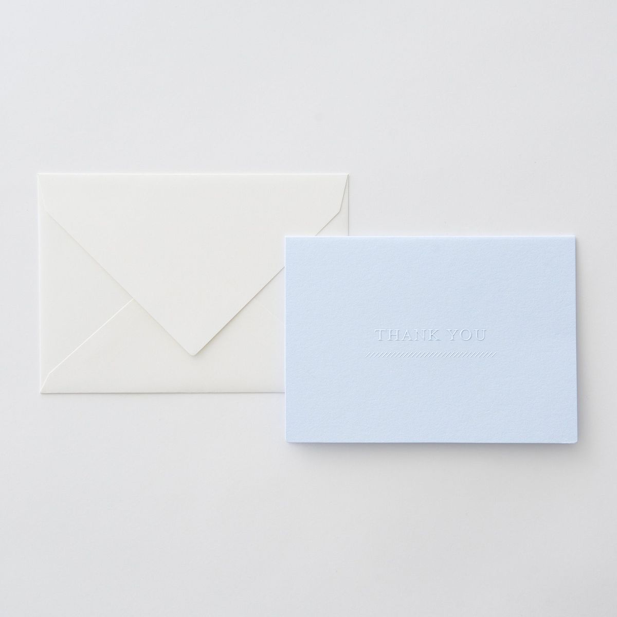 Dressco グリーティングカード Thank youサックスブルー