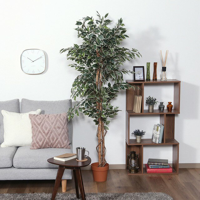 Rakuten - 【送料無料】フェイクグリーン 観葉植物 フィカス 170cm 観葉植物 フェイク 人工観葉植物 造花 インテリア リアル お祝い 樹 木 室内 人気 空気清浄 玄関 リビング オフィス 部屋 シンプル 観葉樹