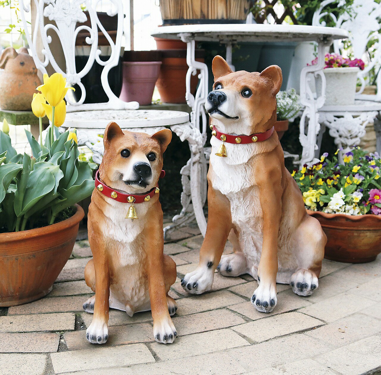 Rakuten - 【送料無料】番犬 センサードッグ わんわんビッグリキ ロボット 置物 オブジェ 庭 玄関 ポーチ ベランダ 防犯