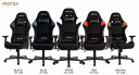【送料無料】ゲーミングチェア レーシングチェア ワークチェア フットレスト ファブリック バイカラー 4色 ブラック ブラウン ブルー レッド ホワイト e-sports ポケットコイル 135度リクライニング ロッキング 3Dアーム 耐荷重120kg