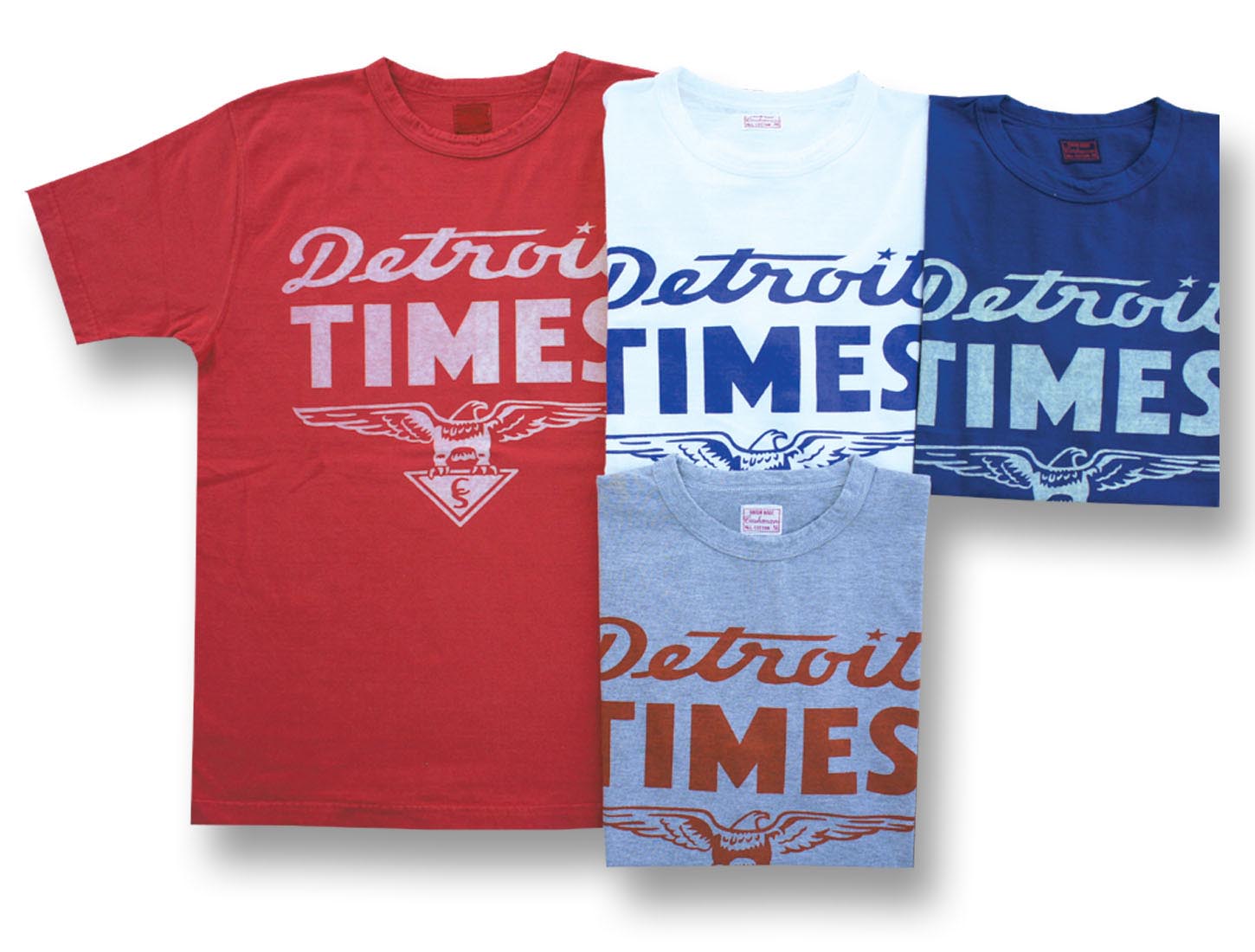 CUSHMANクッシュマン T-シャツ リサイクルコットンTEE DETROIT TIMESsmtb-k】【kb】