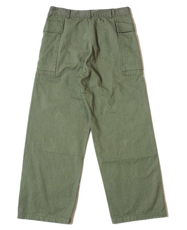 WAREHOUSE ウエアハウス ジーンズ 1098 U.S.ARMY HERRINGBONE PANTS(O.DGREEN)