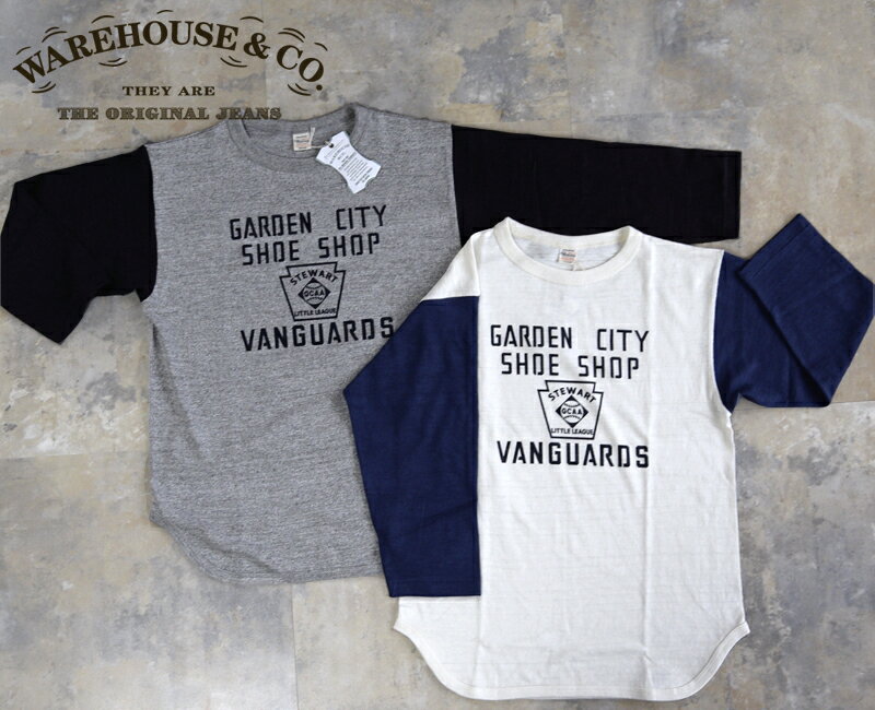 WAREHOUSEウエアハウス 4800 GARDEN CITY 7分袖ベースボールT