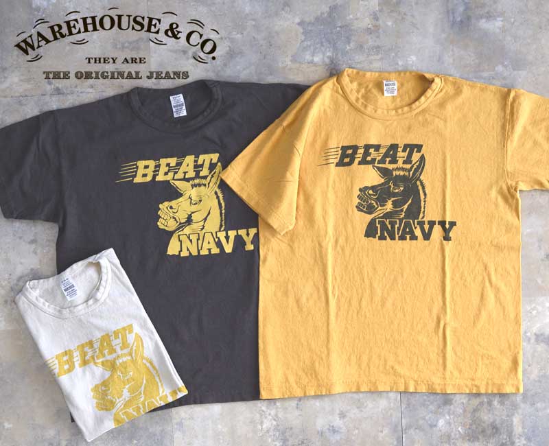 乐天商城 - WAREHOUSEウエアハウス 2ND-HANDT-シャツ Lot4064 【BEAT NAVY】