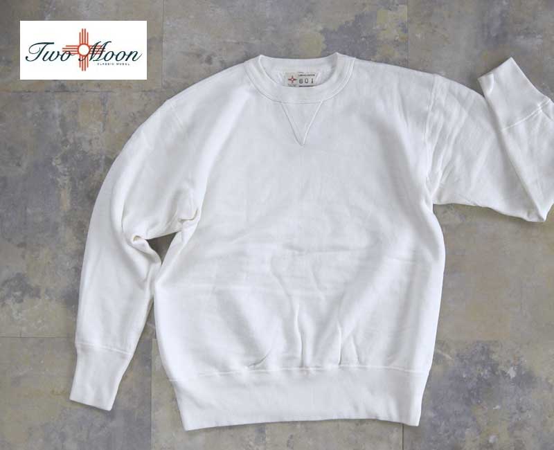 Rakuten - Two Moon トゥームーン 両V丸胴スウェットLimited Edition (01:Off white) 92020-01