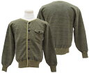 Dapper&#039;s _bp[Y XEFbgJ[f LOT1684 / 40fs Military Style Sweat Cardigan Special Sewing Model