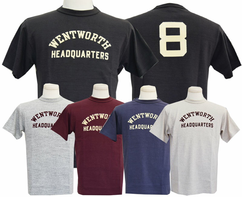 WAREHOUSEウエアハウス Tシャツ 4601 WENTWORTH 両面フロッキープリント