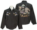 TAILOR TOYO テーラー東洋 スカジャン TT15022 Late 1950s Style Souvenir Jacket “LANDSCAPE” (AGING MODEL/119：ブラック)