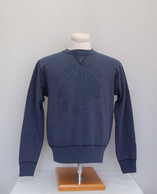 TWO MOON トゥームーン 30240 Print Sweat(インディアンプリント) ネイビー
