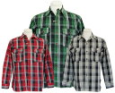 WAREHOUSE EGAnEX Vc 3022 FLANNEL SHIRTS WITH CHINSTRAP G NON WASH