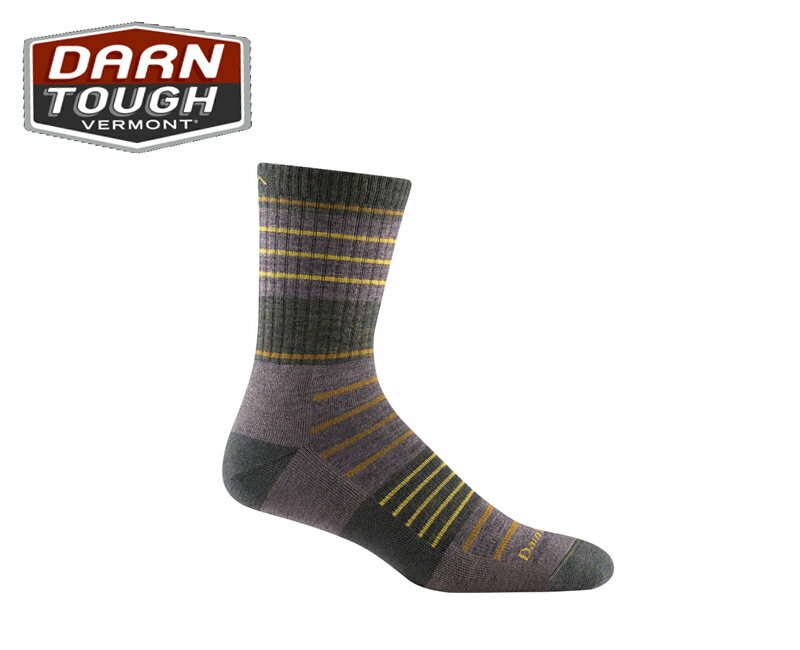 DARN TOUGH VERMONTダーンタフ メンズ 5008 ハイライン マイクロクルー ミッドウェイト クッション(ト..