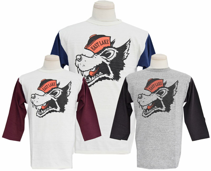 WAREHOUSEウエアハウス 4800分袖ベースボール T EAST LAKE