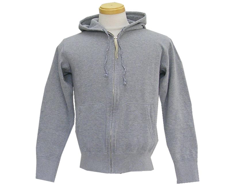 Rakuten - Two Moon トゥームーン スウェット ライトウェイト　フルジップパーカー(杢グレー)