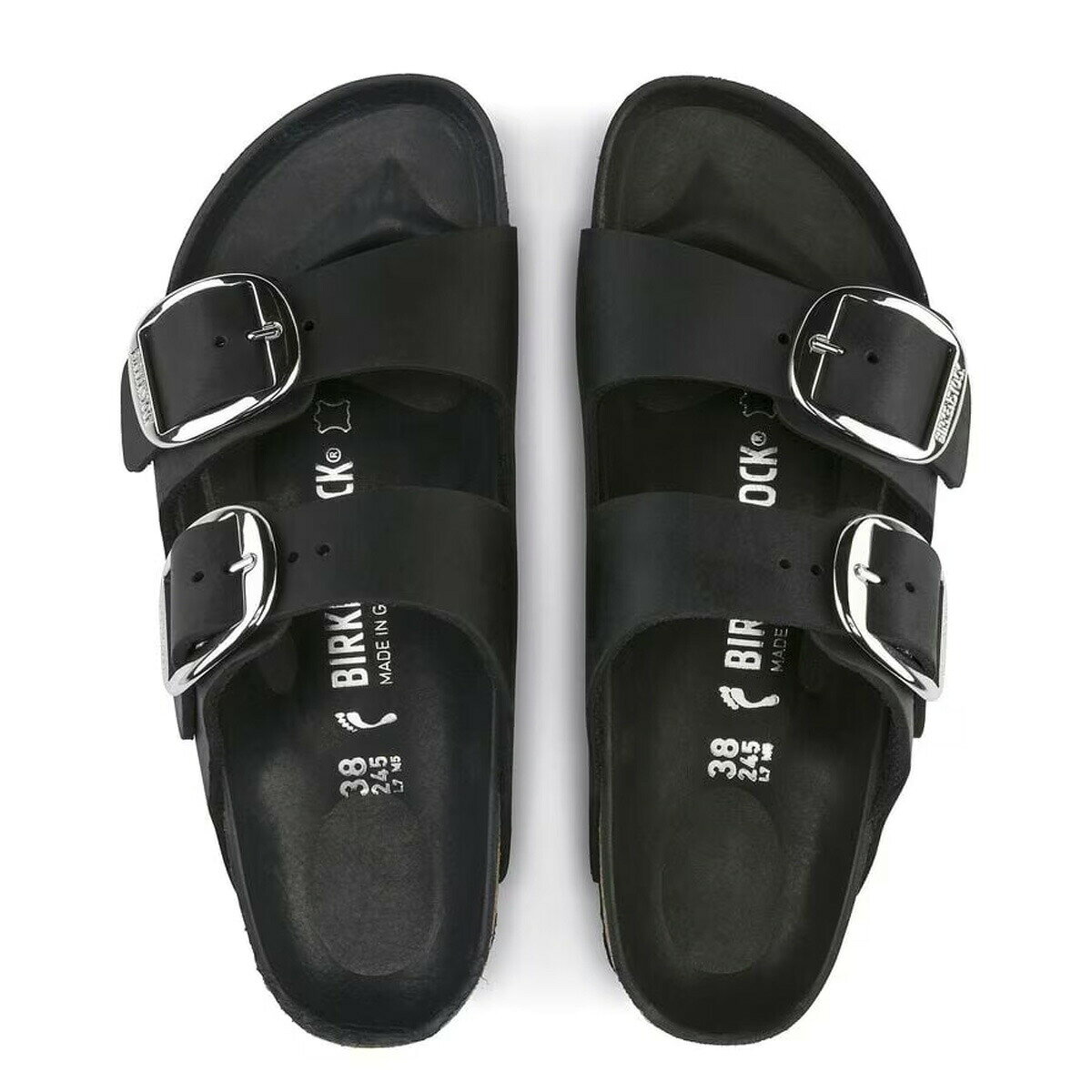 BIRKENSTOCK ARIZONA BIG BUCKLE BLACK NARROW幅 1011075 ビルケンシュトック アリ...